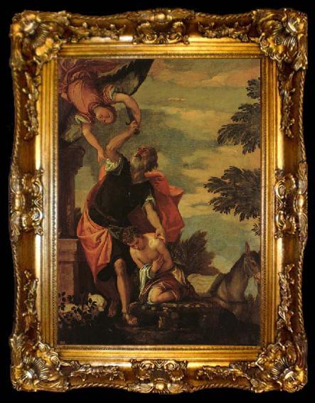 framed  VERONESE (Paolo Caliari) The Sacrifice of Abraham, ta009-2